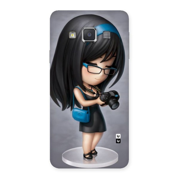 Girl With Camera Back Case for Galaxy A3