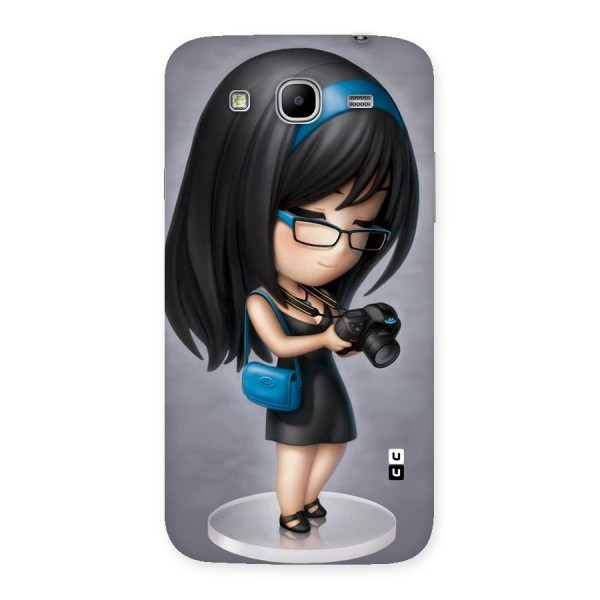 Girl With Camera Back Case for Galaxy Mega 5.8
