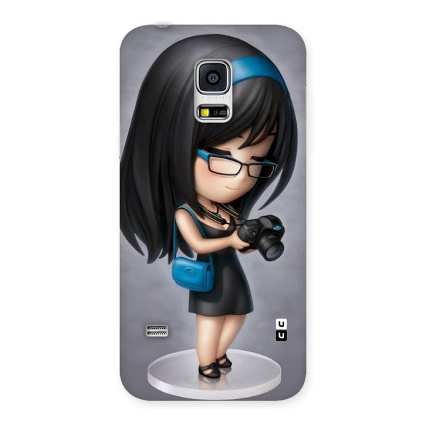 Girl With Camera Back Case for Galaxy S5 Mini