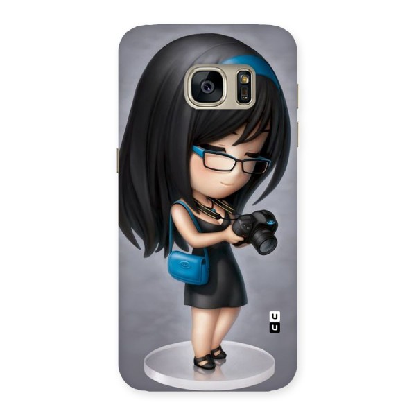 Girl With Camera Back Case for Galaxy S7