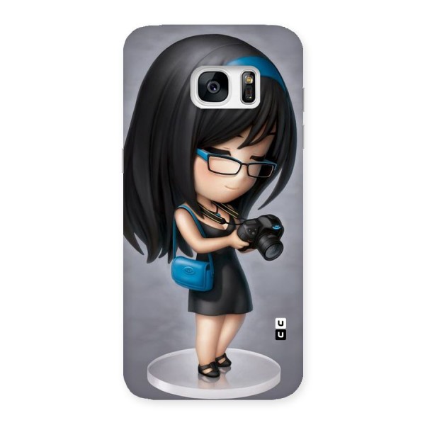 Girl With Camera Back Case for Galaxy S7 Edge