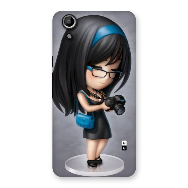 Girl With Camera Back Case for Micromax Canvas Selfie Lens Q345