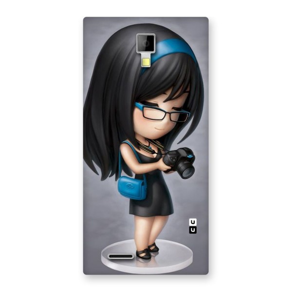 Girl With Camera Back Case for Micromax Canvas Xpress A99