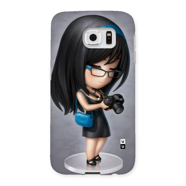 Girl With Camera Back Case for Samsung Galaxy S6