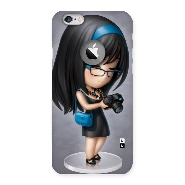 Girl With Camera Back Case for iPhone 6 Logo Cut