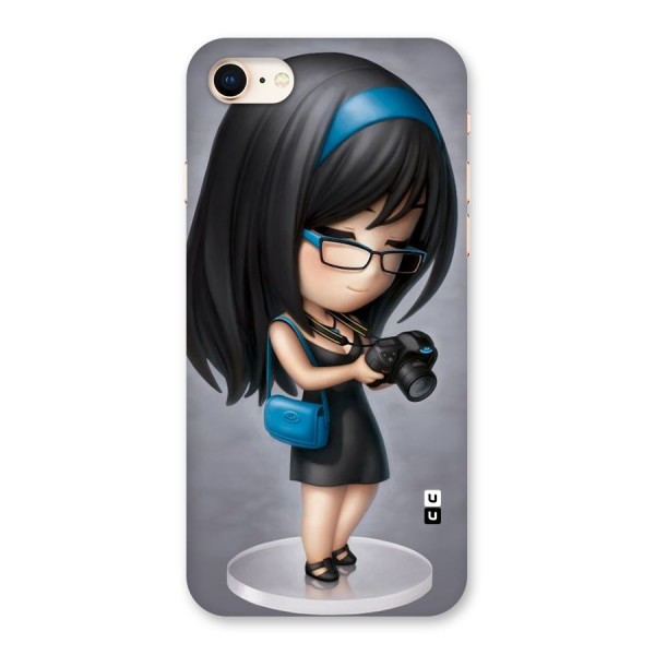 Girl With Camera Back Case for iPhone 8