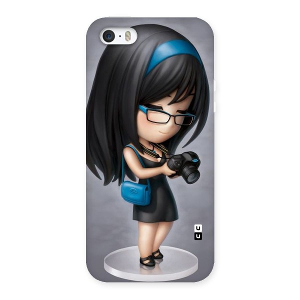 Girl With Camera Back Case for iPhone SE