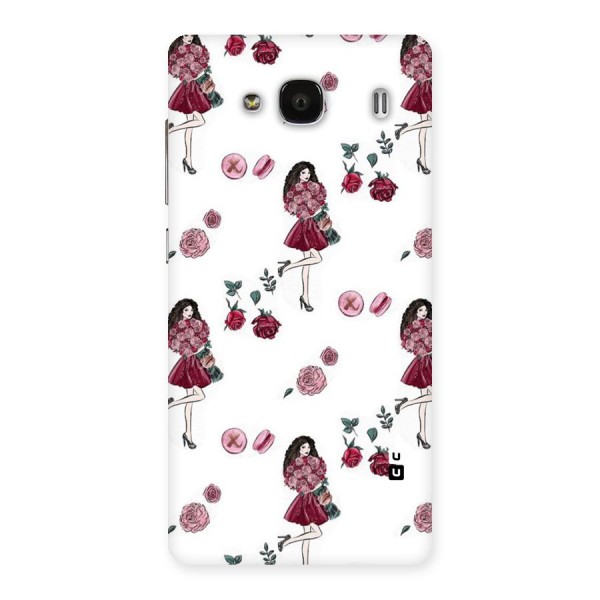 Girl With Flowers Back Case for Redmi 2s