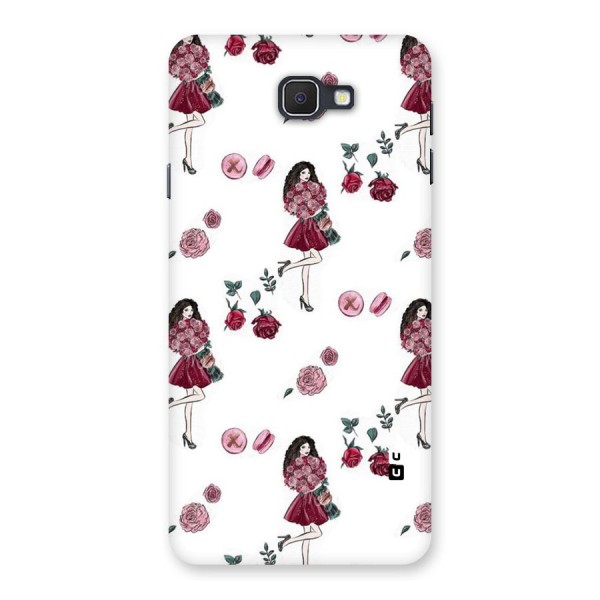 Girl With Flowers Back Case for Samsung Galaxy J7 Prime