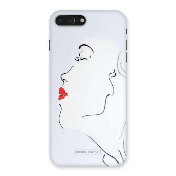 Girl in Red Lipstick Back Case for iPhone 7 Plus
