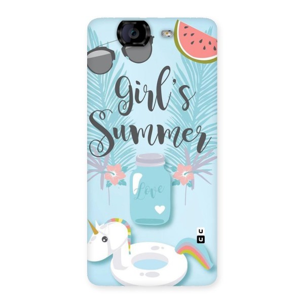 Girls Summer Back Case for Canvas Knight A350