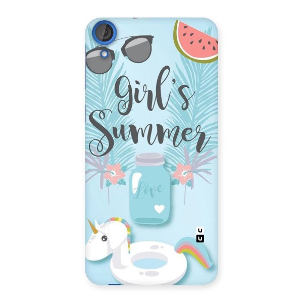 Girls Summer Back Case for HTC Desire 820