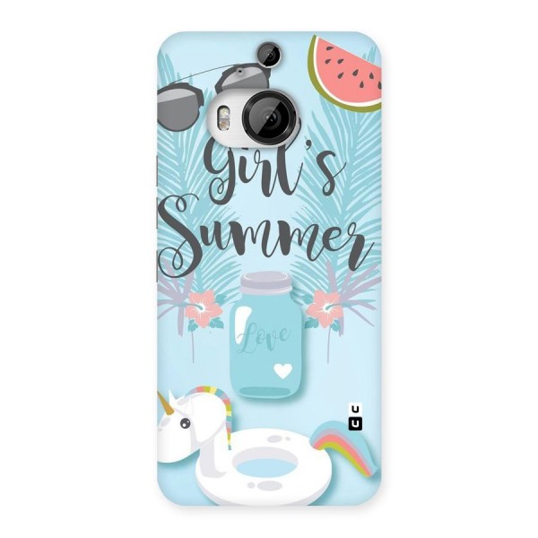 Girls Summer Back Case for HTC One M9 Plus