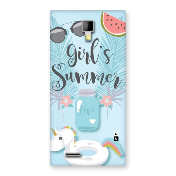 Girls Summer Back Case for Micromax Canvas Xpress A99