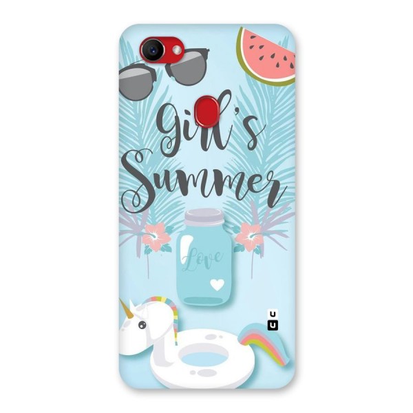 Girls Summer Back Case for Oppo F7