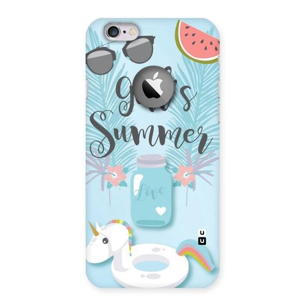 Girls Summer Back Case for iPhone 6 Logo Cut