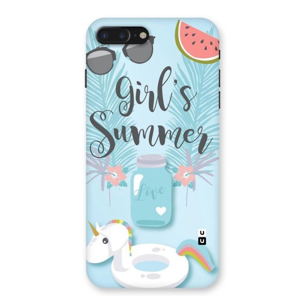 Girls Summer Back Case for iPhone 7 Plus