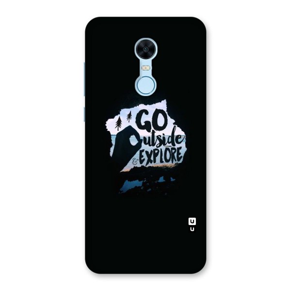 Go Outside Back Case for Redmi Note 5