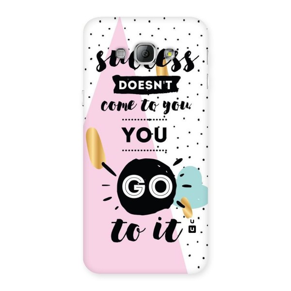 Go To Success Back Case for Galaxy A8