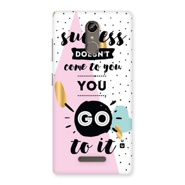 Go To Success Back Case for Gionee S6s