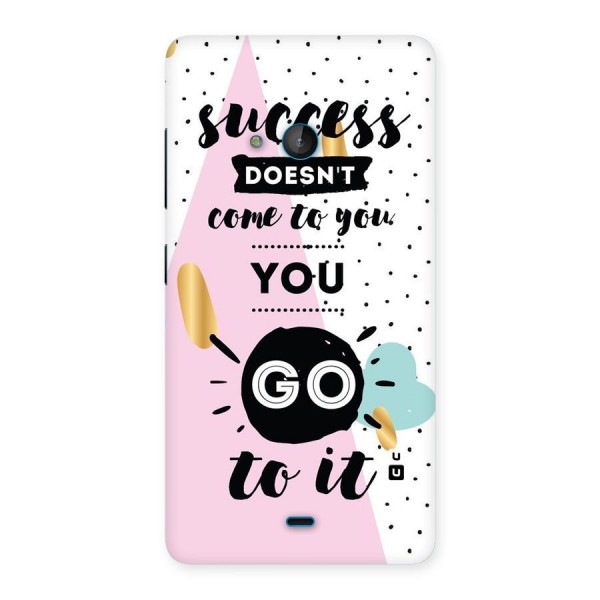 Go To Success Back Case for Lumia 540