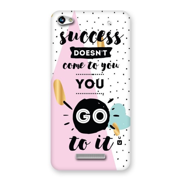 Go To Success Back Case for Micromax Hue 2