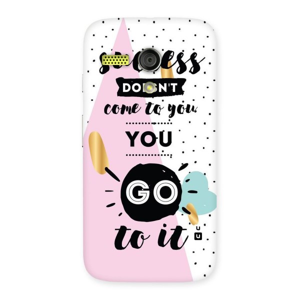 Go To Success Back Case for Moto G