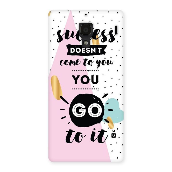Go To Success Back Case for Redmi 1S