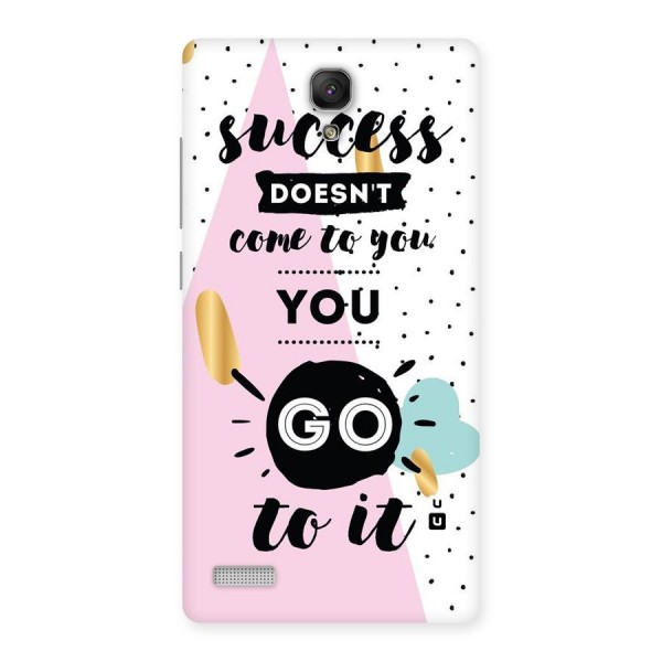 Go To Success Back Case for Redmi Note