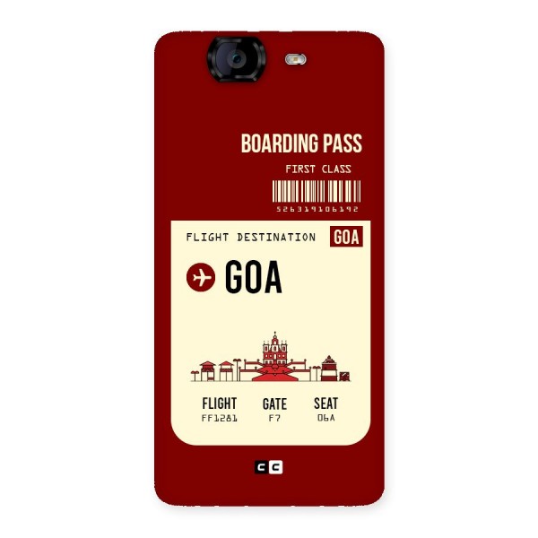 Goa Boarding Pass Back Case for Canvas Knight A350