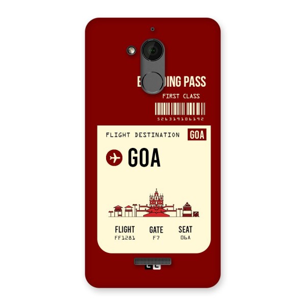 Goa Boarding Pass Back Case for Coolpad Note 5