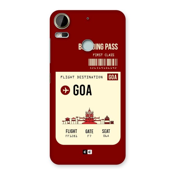 Goa Boarding Pass Back Case for Desire 10 Pro