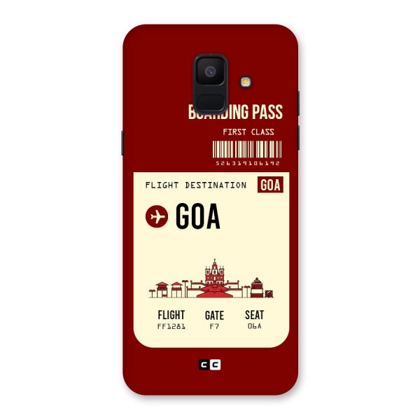 Goa Boarding Pass Back Case for Galaxy A6 (2018)