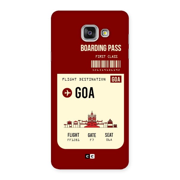 Goa Boarding Pass Back Case for Galaxy A7 2016