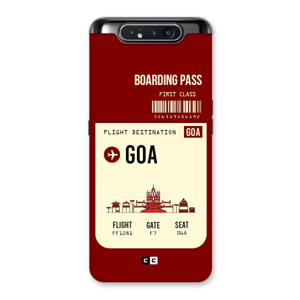 Goa Boarding Pass Back Case for Galaxy A80