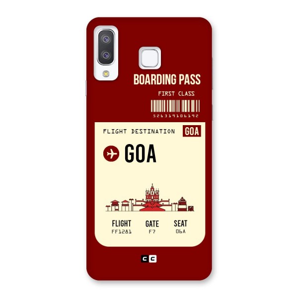 Goa Boarding Pass Back Case for Galaxy A8 Star