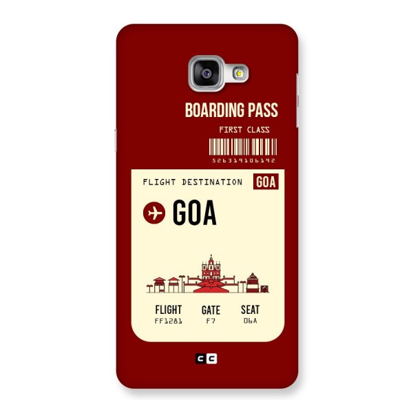 Goa Boarding Pass Back Case for Galaxy A9