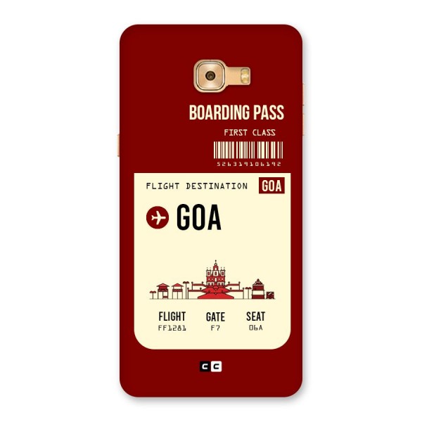 Goa Boarding Pass Back Case for Galaxy C9 Pro