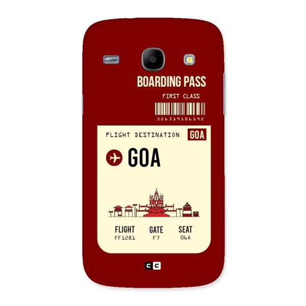 Goa Boarding Pass Back Case for Galaxy Core
