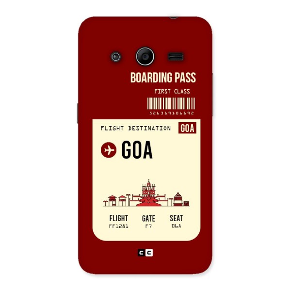 Goa Boarding Pass Back Case for Galaxy Core 2
