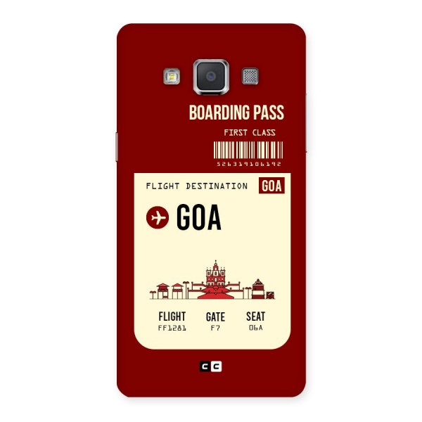 Goa Boarding Pass Back Case for Galaxy Grand 3