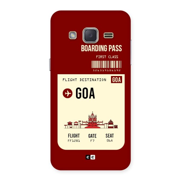 Goa Boarding Pass Back Case for Galaxy J2