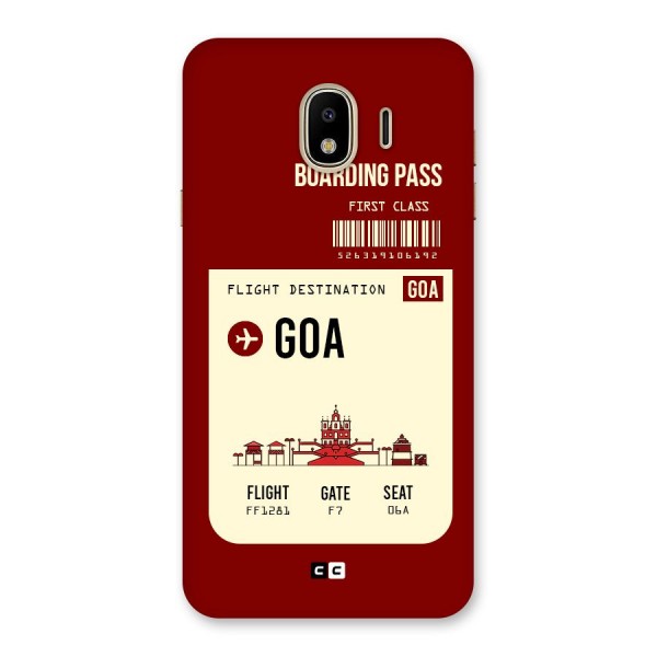 Goa Boarding Pass Back Case for Galaxy J4