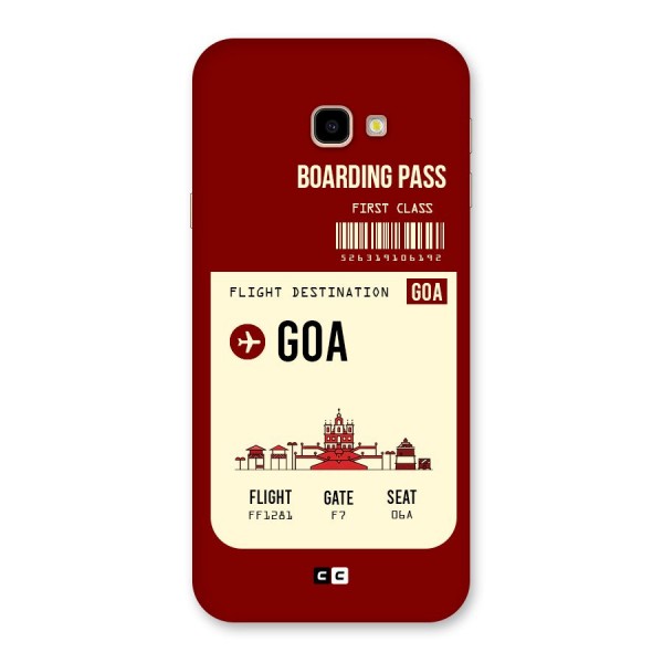 Goa Boarding Pass Back Case for Galaxy J4 Plus