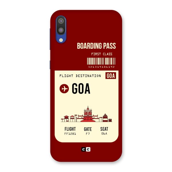 Goa Boarding Pass Back Case for Galaxy M10