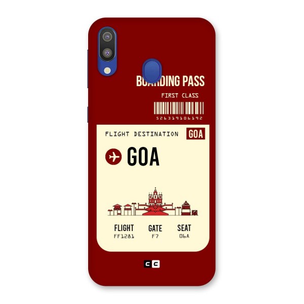 Goa Boarding Pass Back Case for Galaxy M20