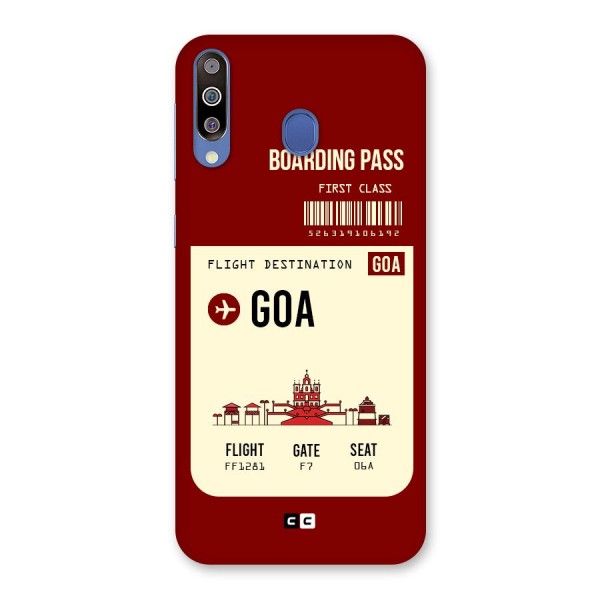 Goa Boarding Pass Back Case for Galaxy M30