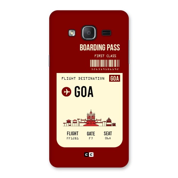 Goa Boarding Pass Back Case for Galaxy On7 2015