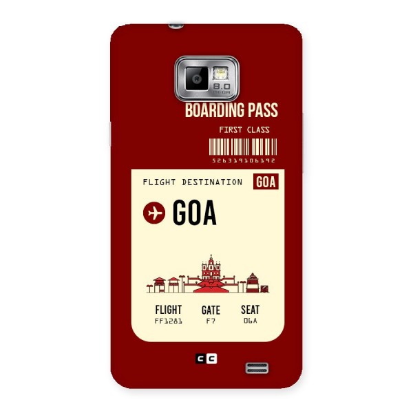 Goa Boarding Pass Back Case for Galaxy S2