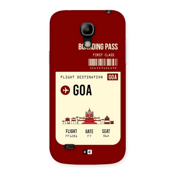 Goa Boarding Pass Back Case for Galaxy S4 Mini